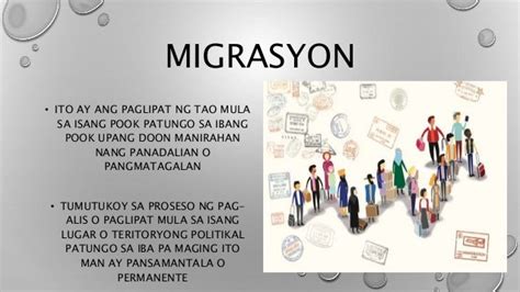 Mapagalaman <b>ang</b> mga <b>isyung</b> kalakip ng <b>migrasyon</b> b. . Bakit ang migrasyon ay itinuturing na isyung politikal